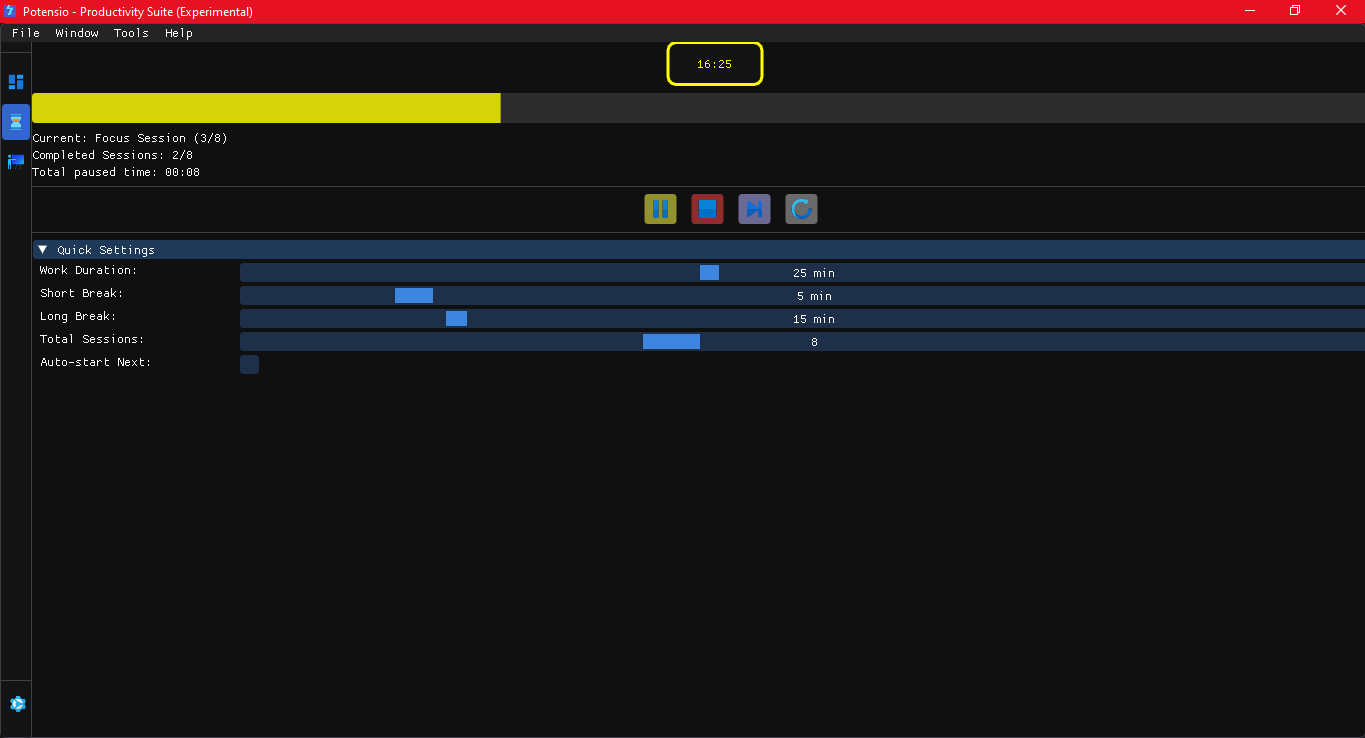 Pomodoro Timer Screenshot